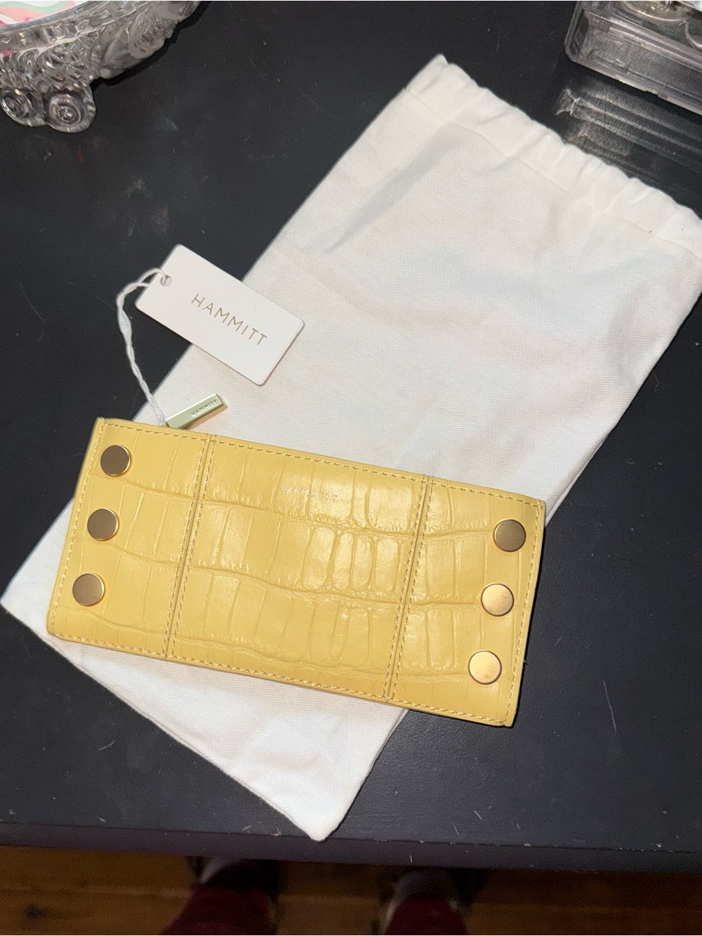 Hammitt 110 North | Sunstruck Yellow Crocco Wallet